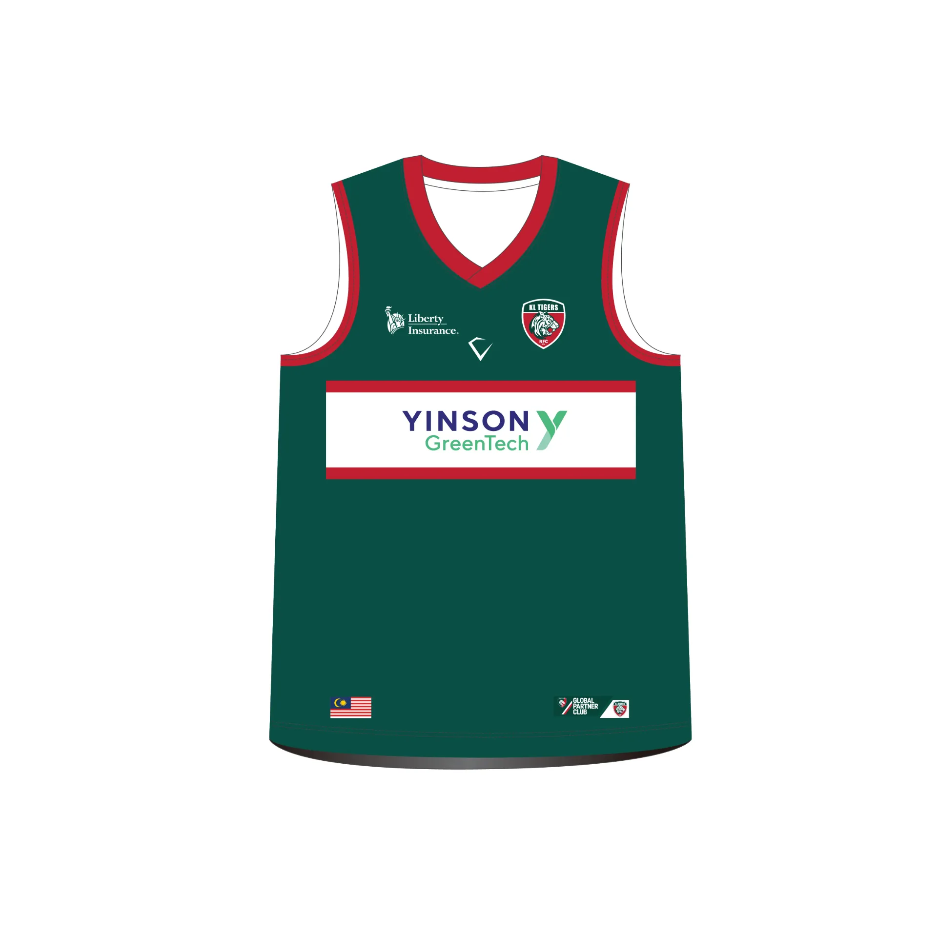 KL Tigers Girl & Adult Touch Match Singlet (Green)